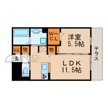 メルベーユ（勝川町）の物件間取画像